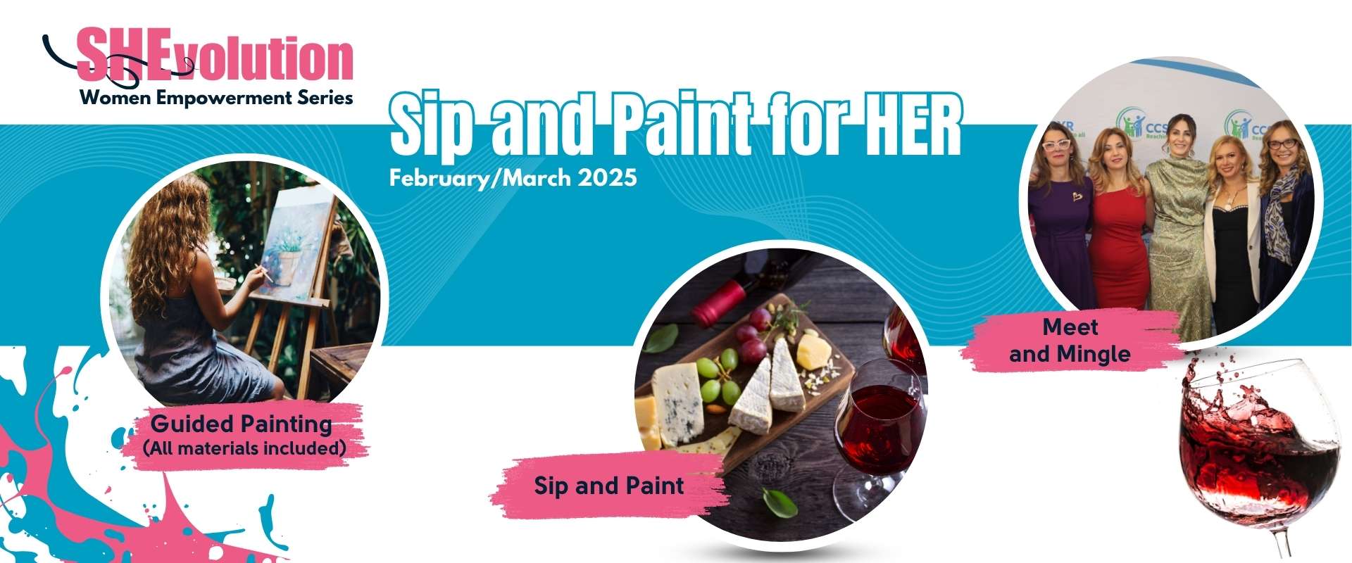 SHEvolution - Women Empowerment Series - Sip and Paint for HER